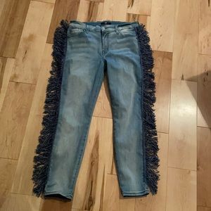 7 for all mankind fringe jeans